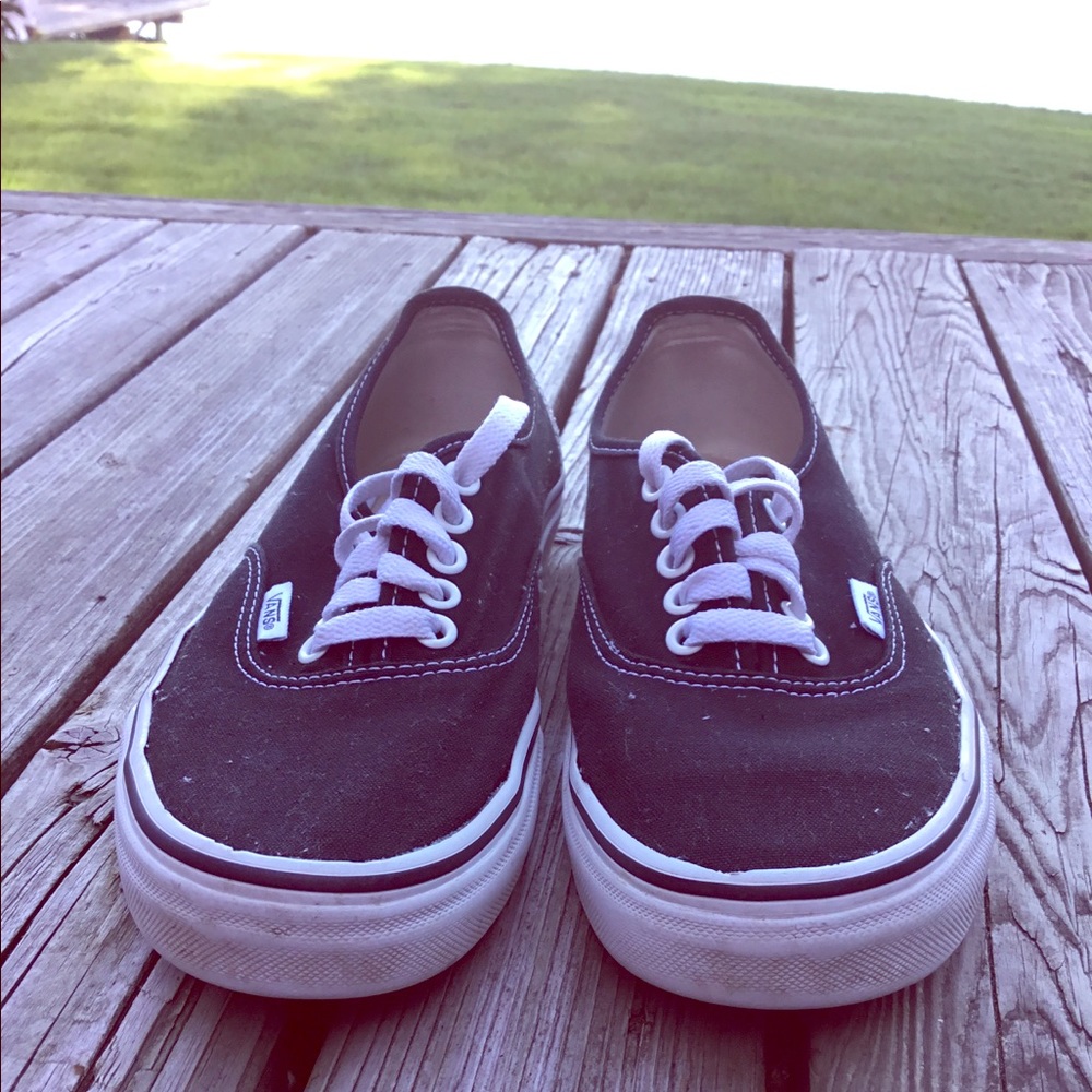 Black Canvas VANS Low Tops